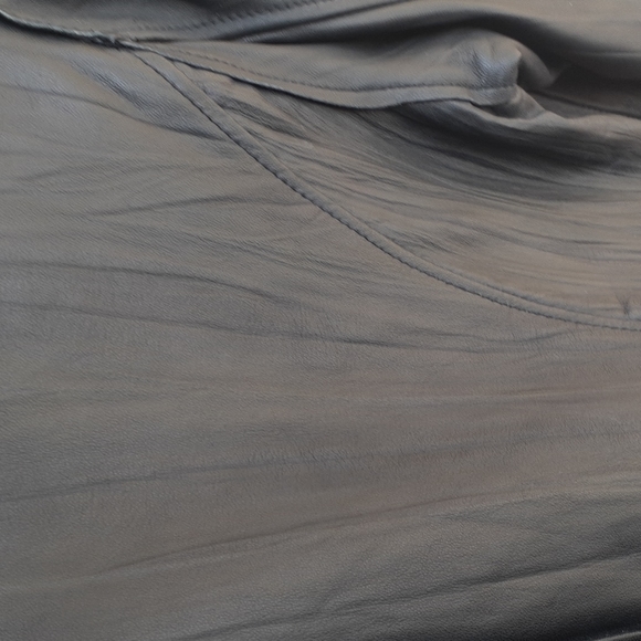 Womens Vintage Black Leather Jacket..brand- INC..size M...NEW - Picture 7 of 14